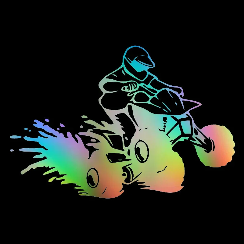 18cm Interesting ATV Decoration PVC Car Accessories Custom Stickers on Motorcycle Sunscreen and Waterproof Decals Products Cute, view 5
