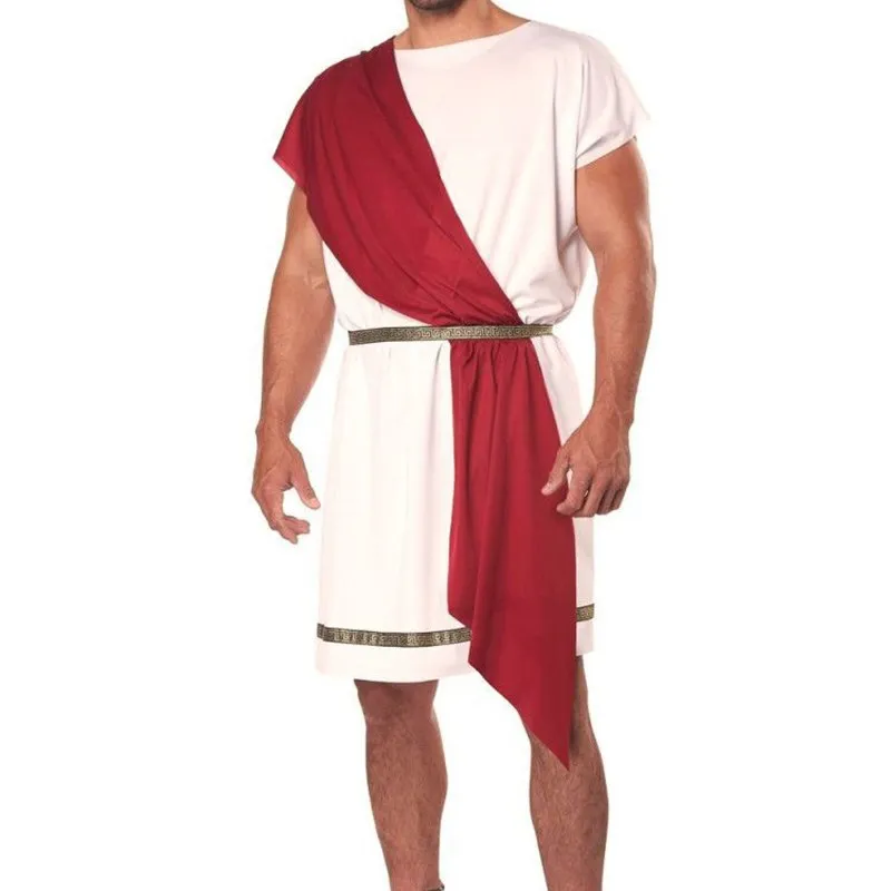 

Medieval Roman Couple White Ancient Mythology Waist-Cinched Arab Prince Suit Halloween Masquerade Ball Costume Ladies' Ethnic...