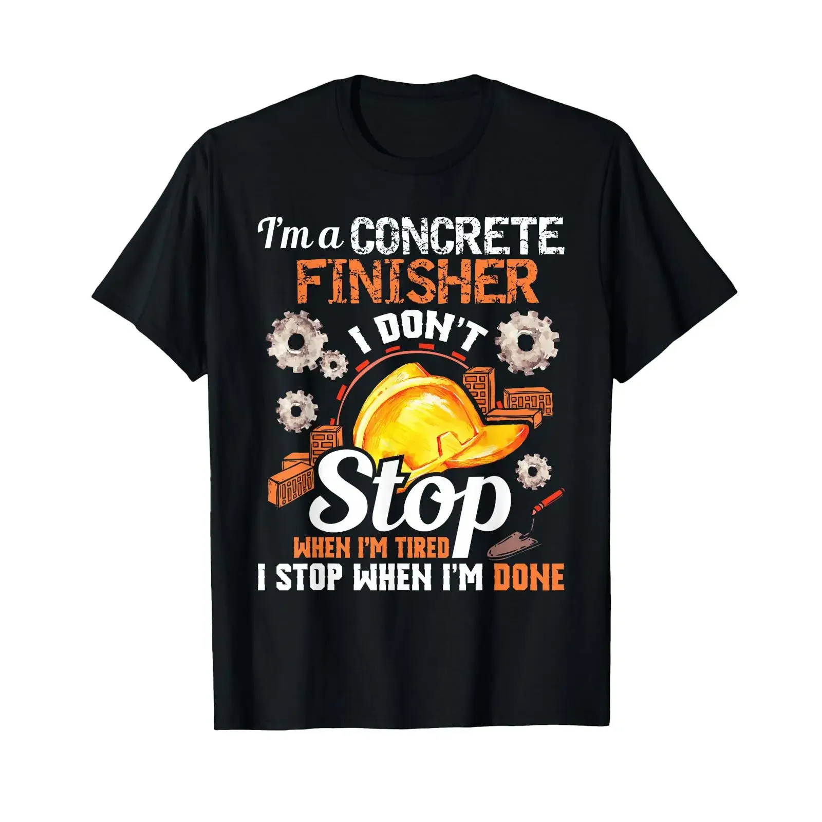 Ich bin EIN konkreter Finisher hörre Nicht auf wenn müde T Shirt vintage Washed Stretched Slightly fashion streetwear Casual