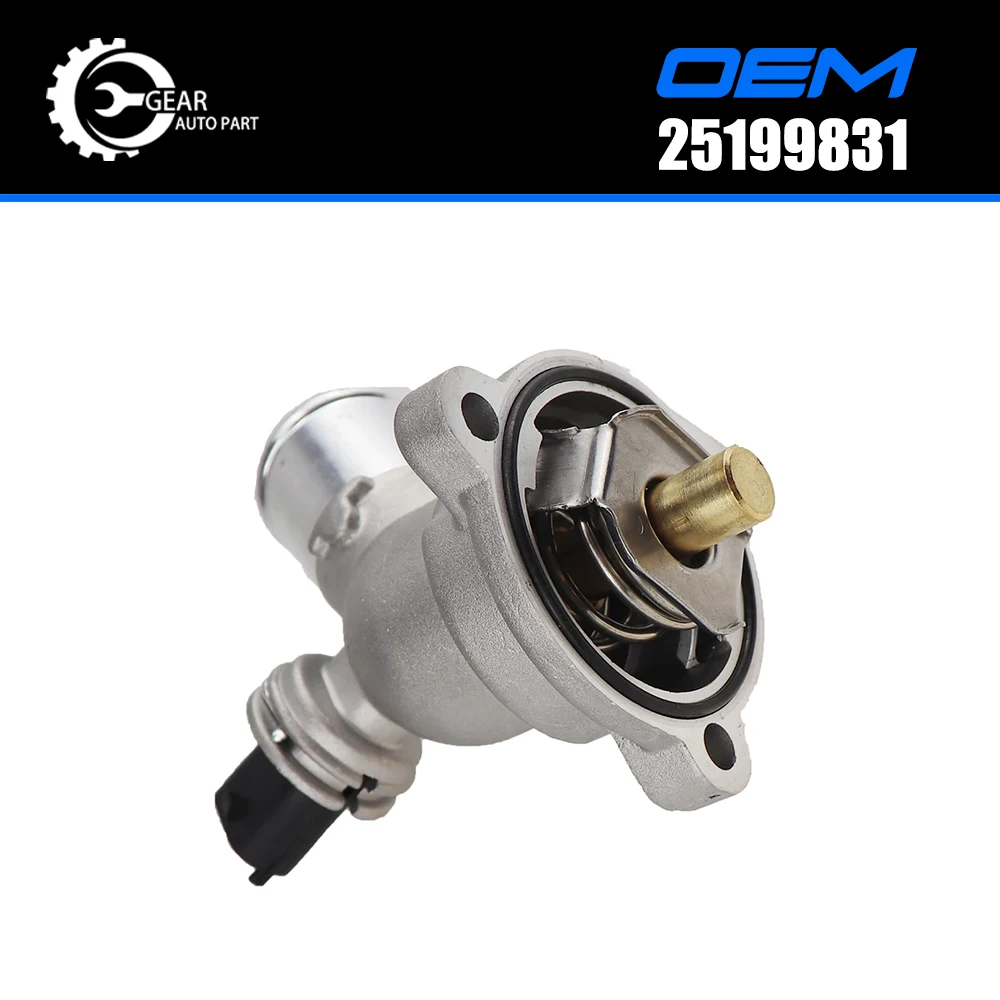 Aluminum Engine Cooling Thermostat Housing Cover Assembly fit for Chevrolet Spark Beat Matiz 1.2L 2013-2015 96988257 25192923