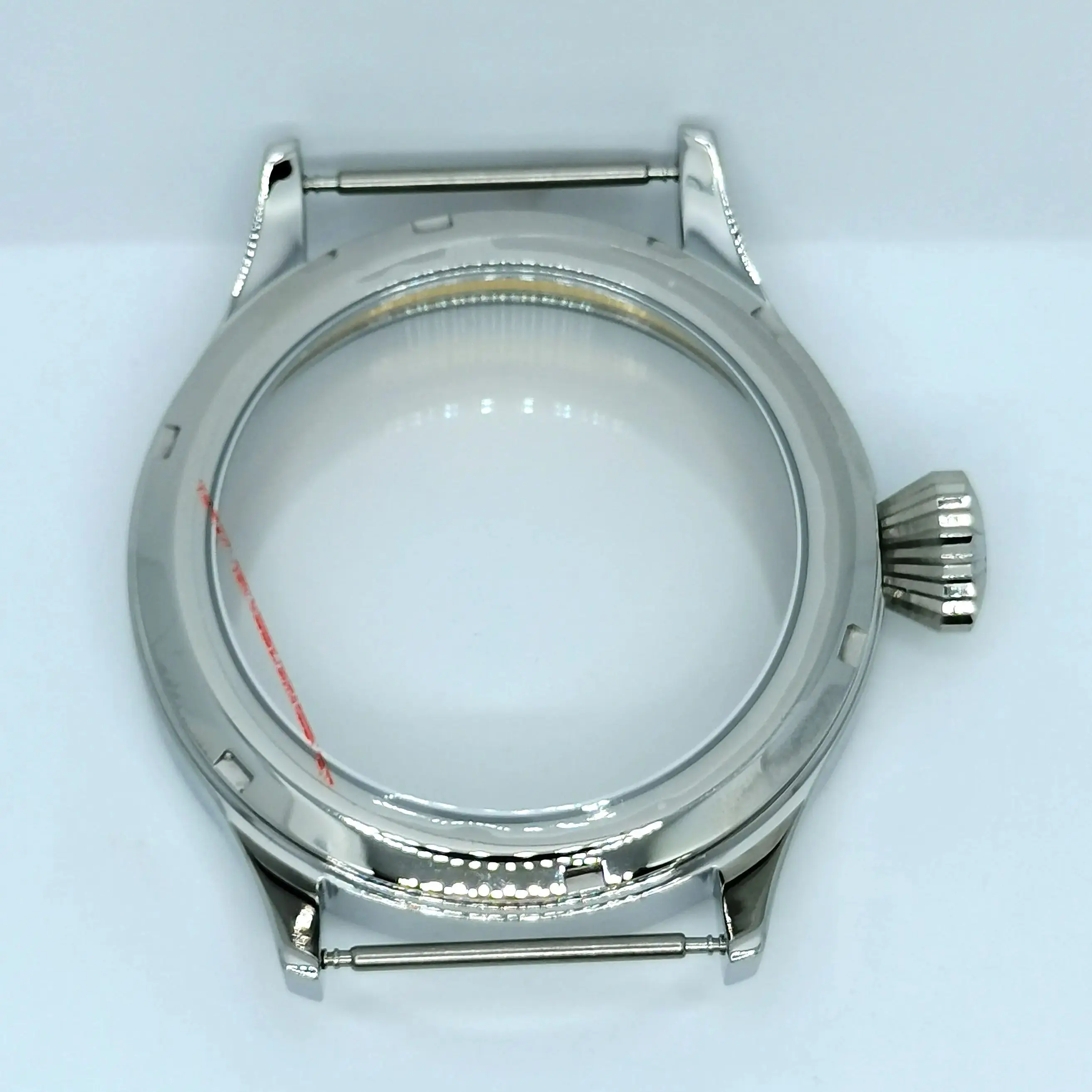 44mm Sapphire Glass Case Fit ETA6497 6498 ST3600 3620 Manual Winding Movement