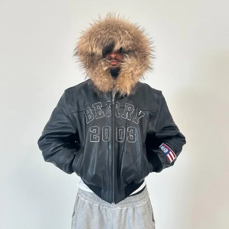 سترة أوروبية وأمريكية جديدة لعام 2025 للرجال Y2k موضة الشارع موضة فضفاضة غير رسمية متعددة الاستخدامات معطف سترة كبير الحجم للنساء #2