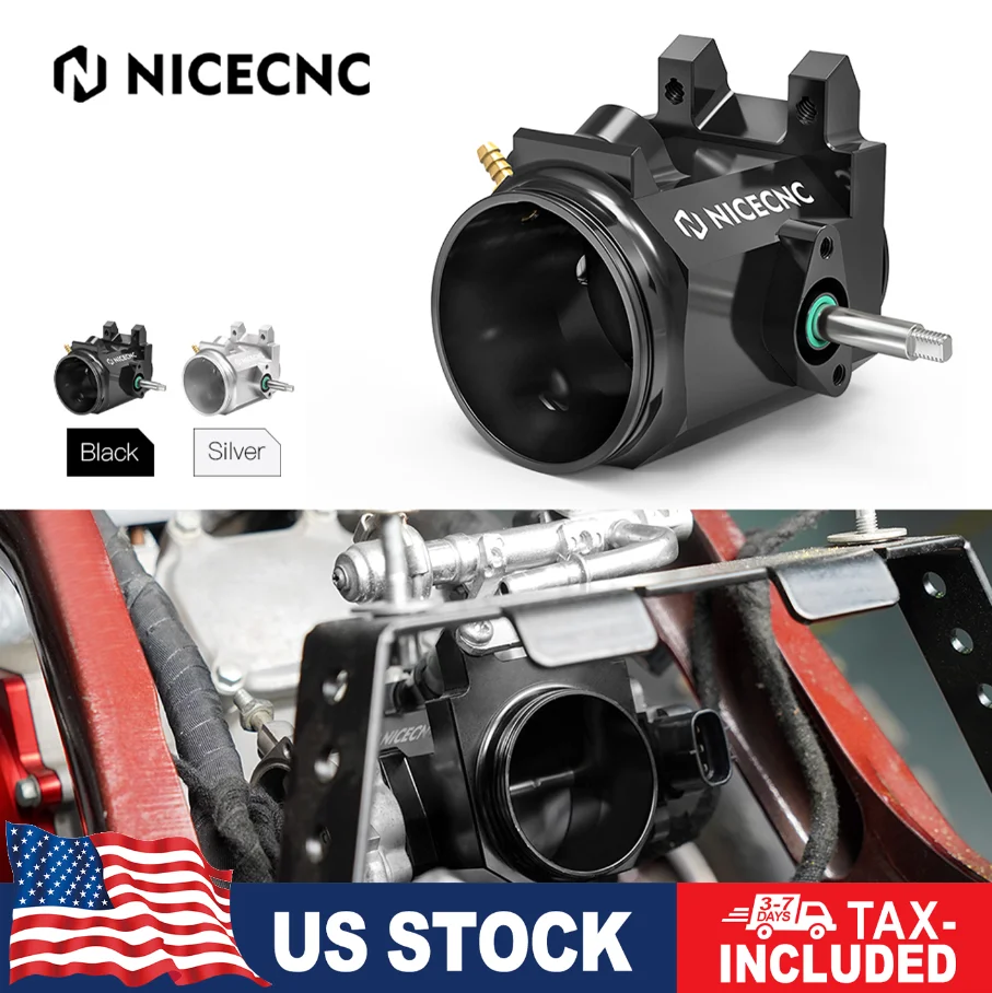 

NICECNC For Raptor 700 55mm Bored Billet Throttle Body Kit for Yamaha Raptor 700R 700SE 2008-2023 ATV Replacement Accessories
