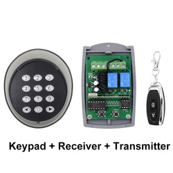 for Garage Door Opener Rolling Code Wireless Keyboard Password Switch 433 MHz Remote Control Receiver Kit