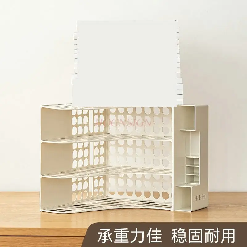 1pcs Book stand desk storage shelf desktop partition bookshelf creative book clip fixed book stand book block