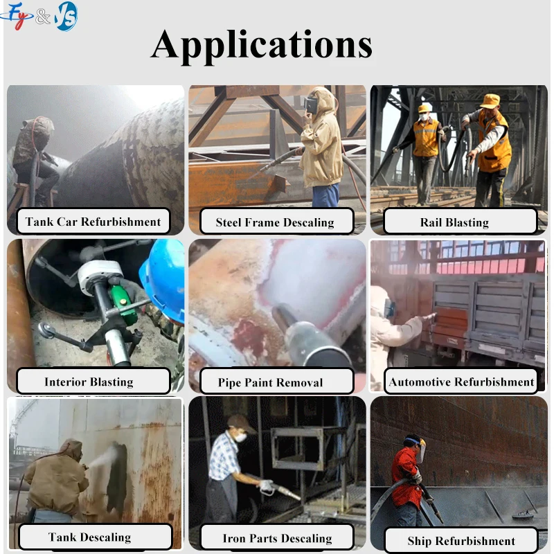ارتفاع ضغط فنتوري B4C ساندبلاستر فوهة الغبار تنظيف المضادة للتآكل مزدوجة مدخل الهواء آلة التفجير الملحقات