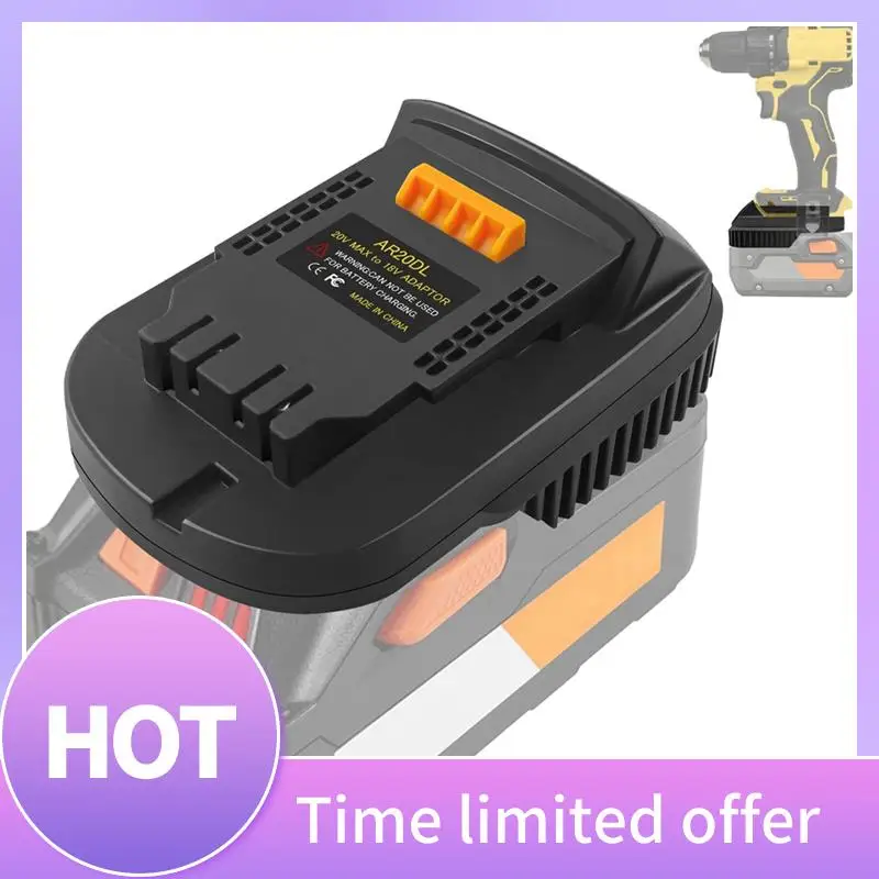 

B69C AR20DL Adapter For Ridgid AEG 18V Battery To For 20V MAX XR Cordless Tools Use For Ridgid 18V Platform Batteries Dur