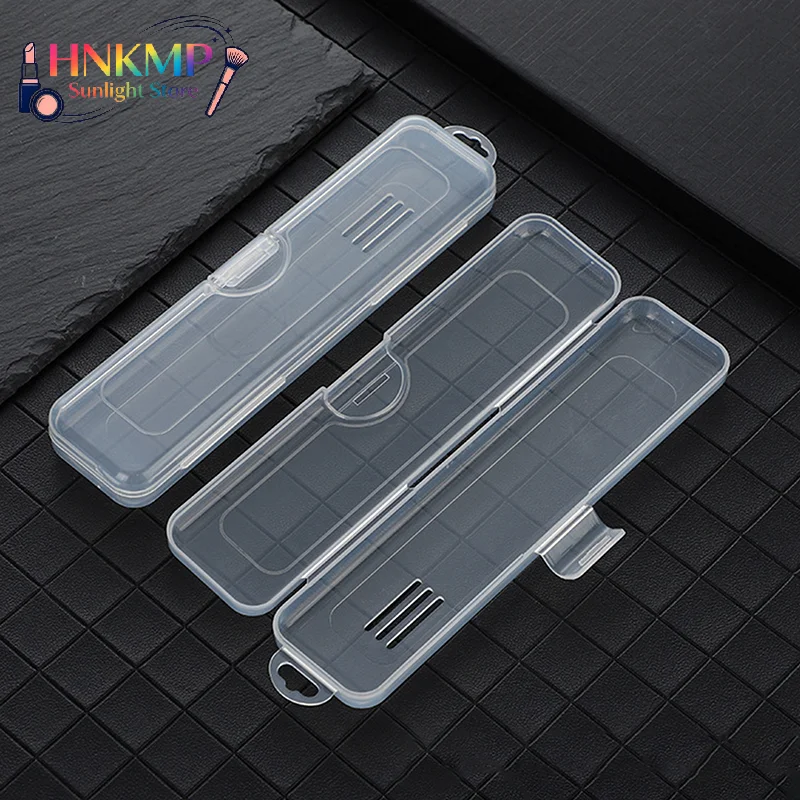 Transparent Toothbrush Storage Box, Portable Travel Toothbrush Holder, Plastic Toothpaste Container Organizer Case