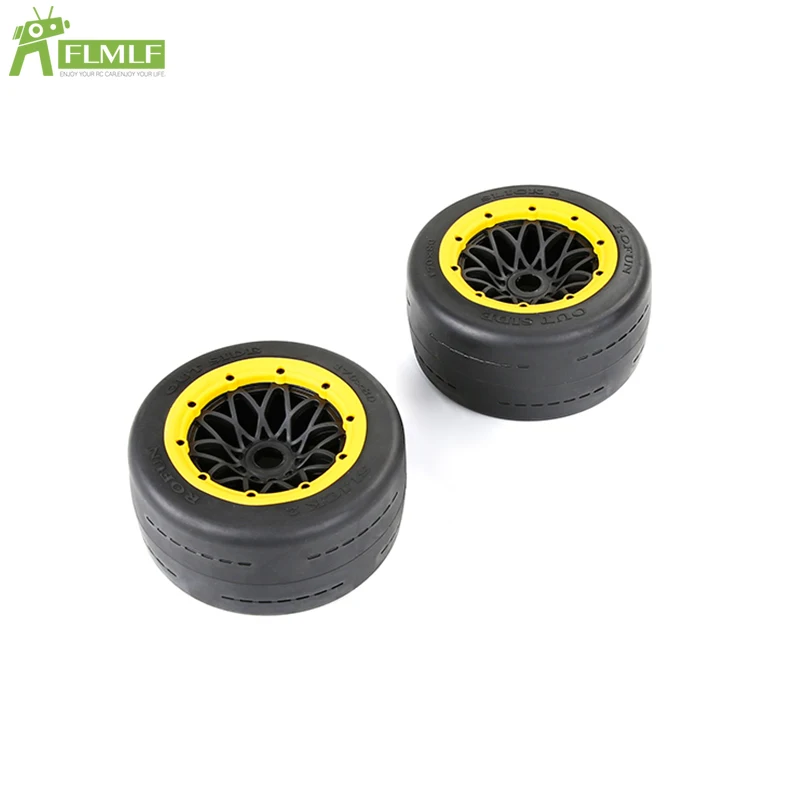 Ensemble d'assemblage de pneus lisses pour roues avant ou arrière, adaptés aux jardins 1/5 I, ROFUN, ROVAN KM, BAAlban5B
