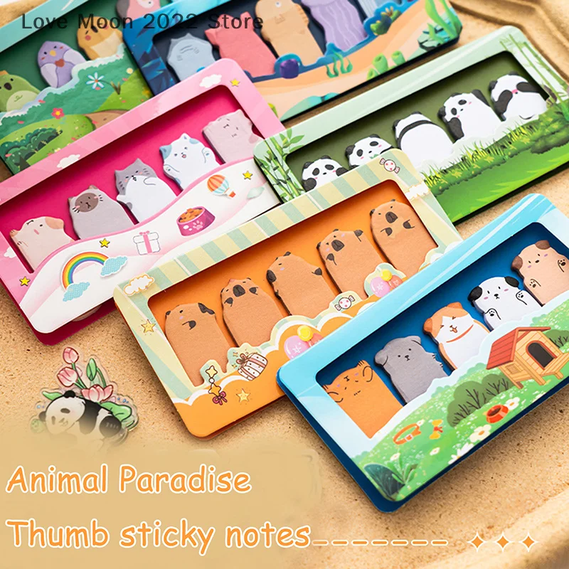 150 แผ่นน่ารักการ์ตูนสัตว์รูปพิเศษ Sticky Notes Creative Kawaii Mini N ครั้ง Sticky Notes เครื่องเขียนอุปกรณ์โรงเรียน