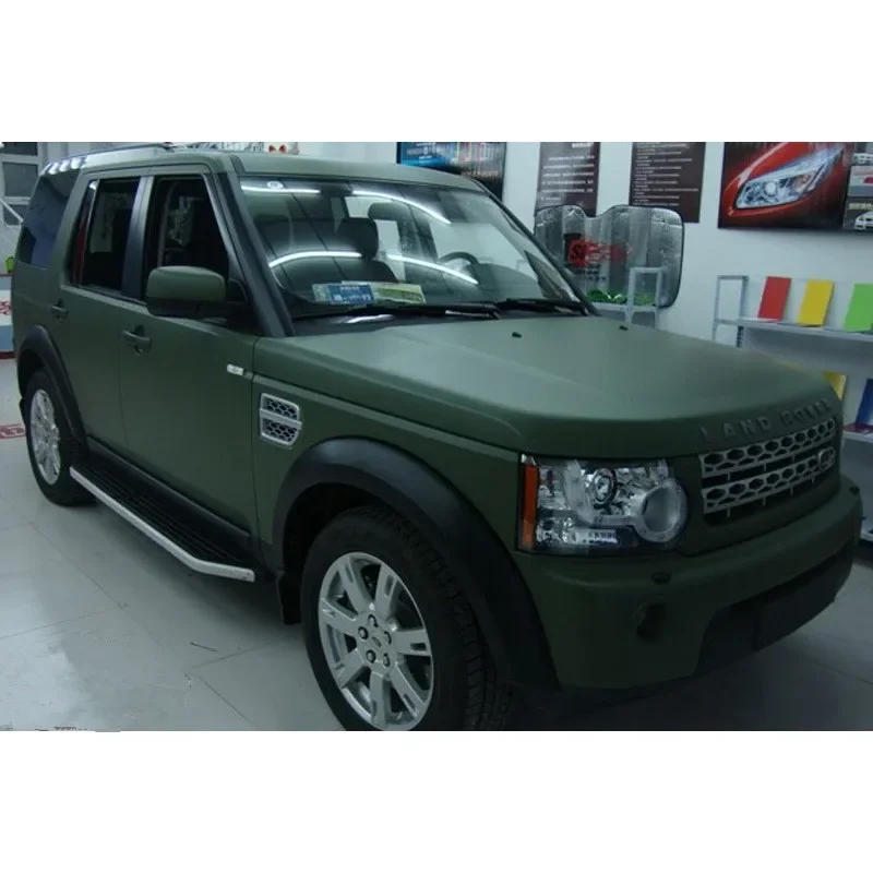 

2pcs 50cm*150cm Matte Army Green Car Body Film Glossy Green Interior Styling Stickers Vinyl Wrap for Car Home Laptop Phone Use