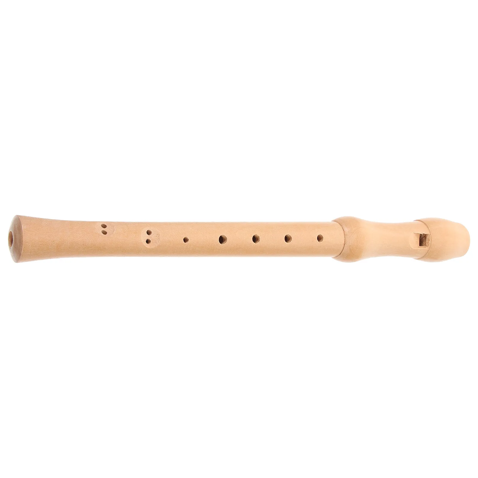 8 Hole Wooden Soprano Recorder Flute Music Instrument Accurate Tone Practice Hand Coordination Beginner Learning