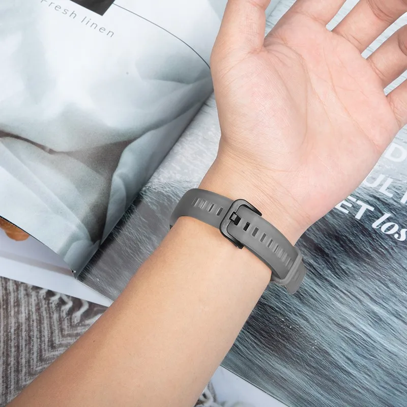 Transparent Silicone straps For Huawei Band 9/9 NFC Strap Accessories Replacement Sport bracelet correa for Huawei Bands 8/8NFC