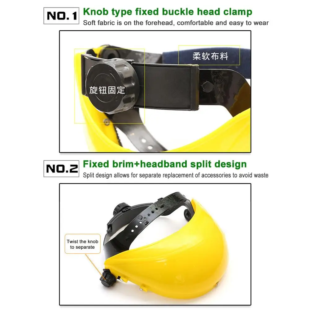 1PC ogrodowa podkaszarka do trawy kask ochronny kapelusz z siatką na całą twarz maska ​​ochronna do ochrony leśnictwa trymer ogrodnictwo chwastów