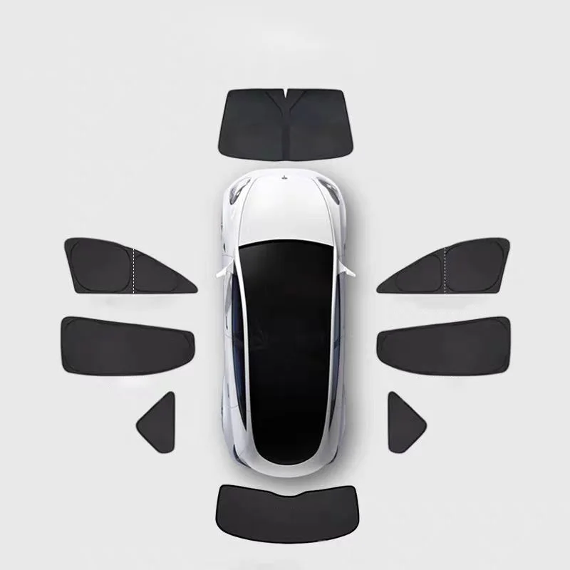 For Tesla Model Y L YL 2026 Side Window Privacy Sunshade Front Rear Windshield Sunshade Visor Outdoor Glass Roof Blind Shading