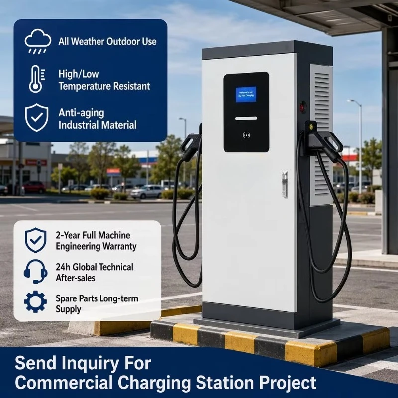 Portable 60kW-400kW DC EV Charger Type 2 Electric Vehicle Charging Station with WiFi APP,IP65 Waterproof Home Fast Charging Pile