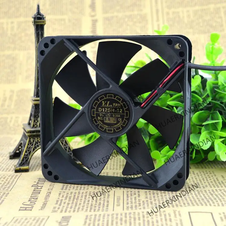 New  120*120*25MM 12CM/12V D12SM-12 Cooling Fan Assembly Kit