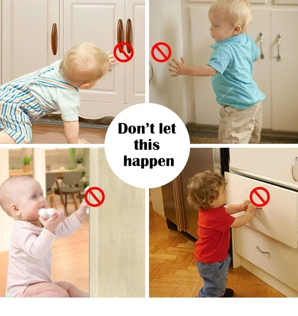 Magnetisches Kindersicherung, Begrenzer, Kinderschutz, Baby-Sicherheitsschloss, unsichtbares Schloss, Kindersicherheit, Schubladenriegel, Schranktür – Detail 2