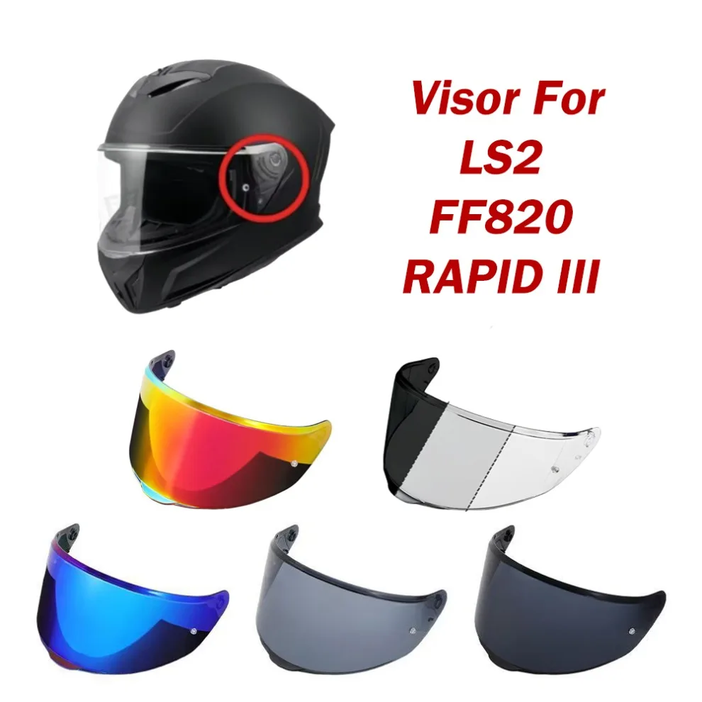 photochromic-replacement-helmet-visor-shield-aftermarket-pc-lens-for-ls2-ff820-rapid-iii-full‑face-helmet