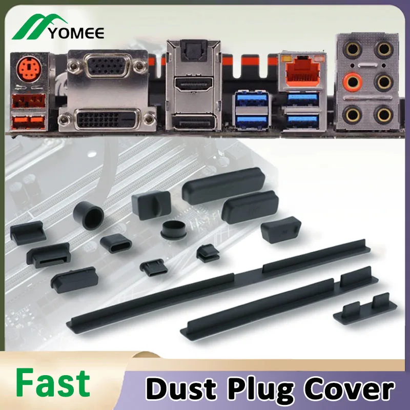 Computer Interface Anti-dust Plug Notebook Dustproof Stopper Type C, USB, HDMI, RJ45,VGA,COM Dust Plug Cover