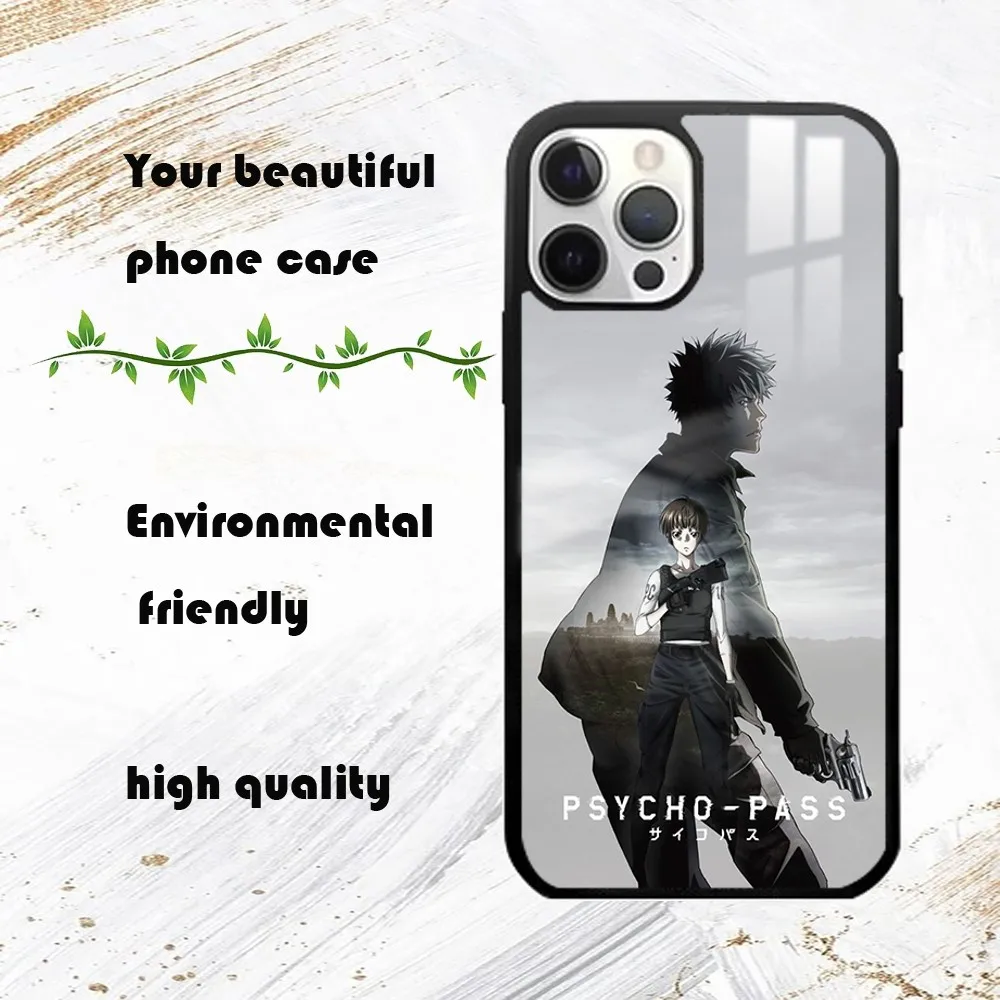 P-PSYCHO-PASS Phone Case For iPhone 16 15 14 13 12 11 Pro Max Plus Mini PC Fashion mirror phone case