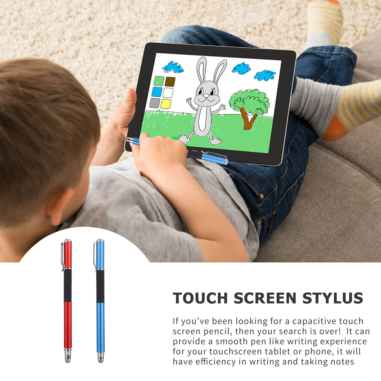 

Touch Screen Pen Kit Transparent Nib High Precision Stylus For Drawing Painting Tool Capacitive Pen