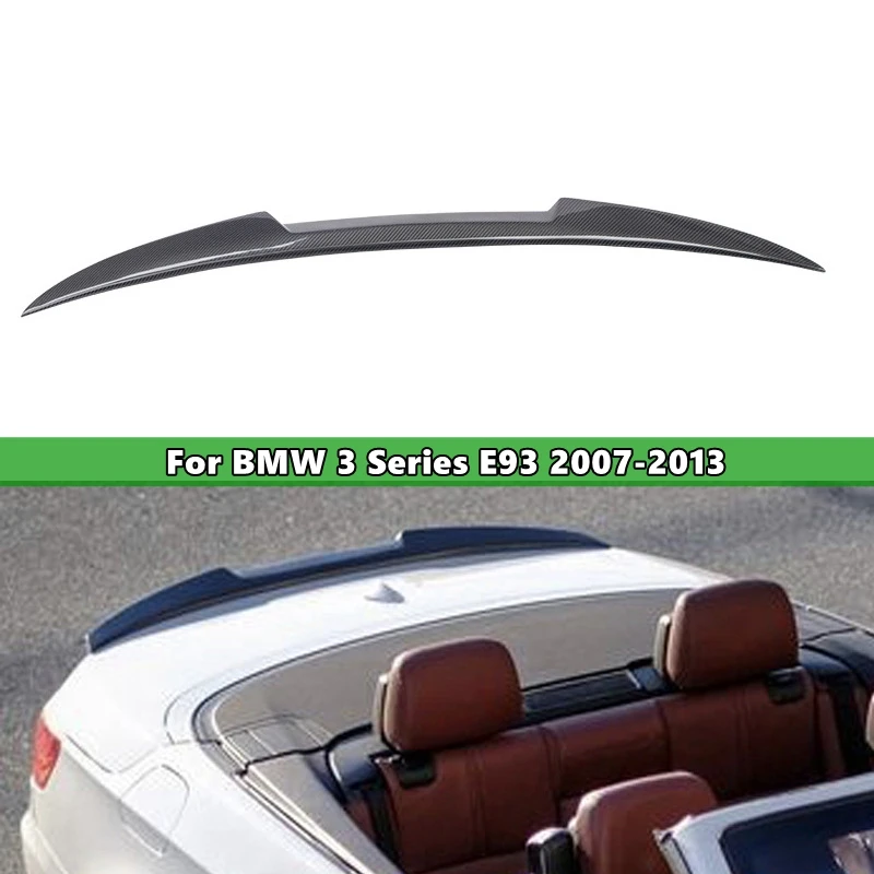 

1Pcs Real Carbon Fiber Car Rear Trunk Deck Spoiler Car Tail Wing For BMW 3 Series E93 2007-2013 Car Accessories