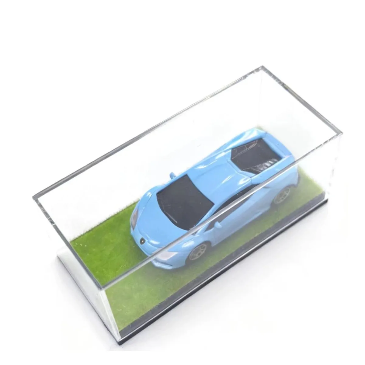 

Акриловая витрина 4,1 "x 1,8" для масштаба 1:64 1:87, чехол для хранения модели автомобиля, коллекционная фигурка, миниатюрное здание «сделай сам», диорама