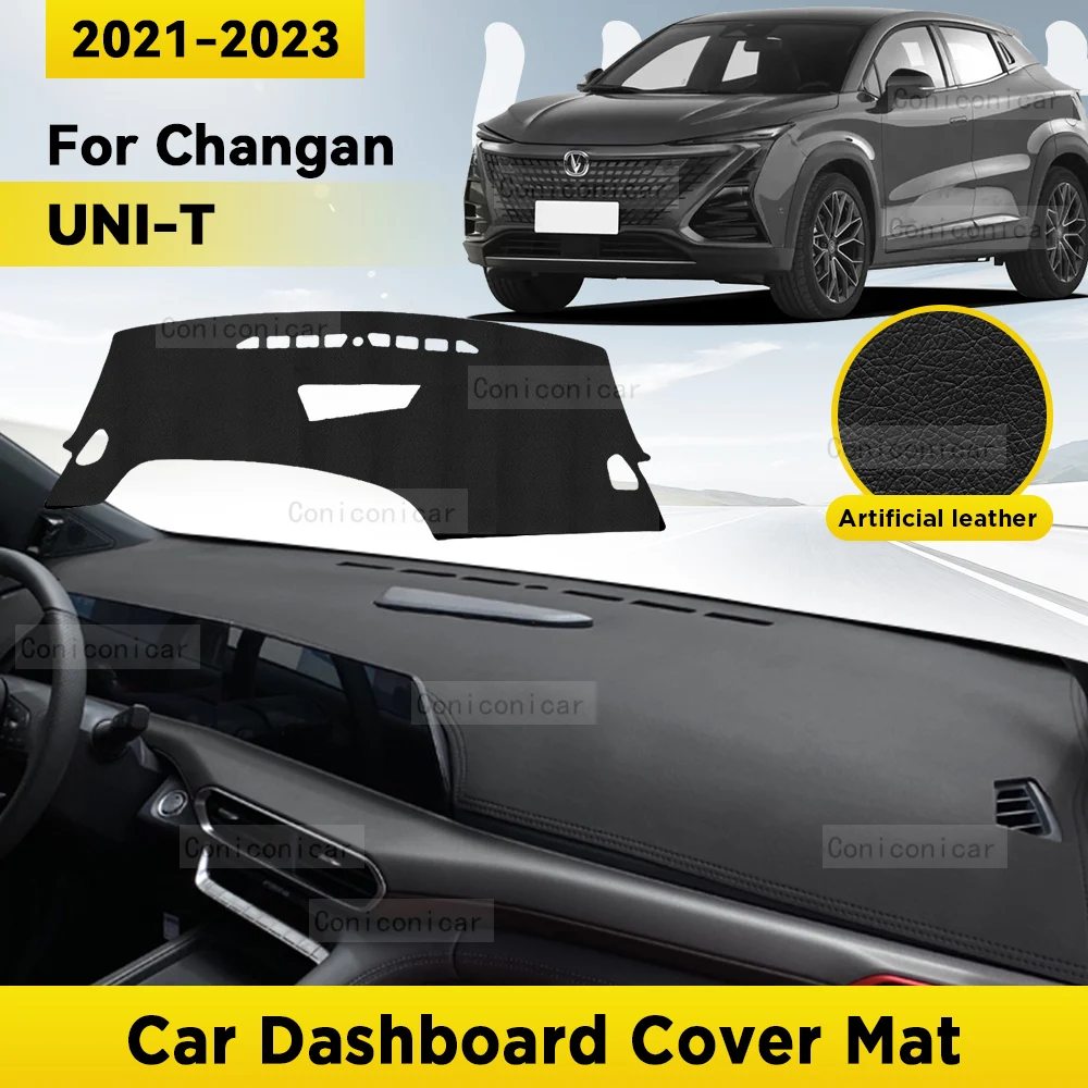 Dashboard Cover Mat Protective Pad  For CHANGAN UNI-T 2021 2022 2023 Car Accessories Dash Board Sunshade Carpet Dashmat