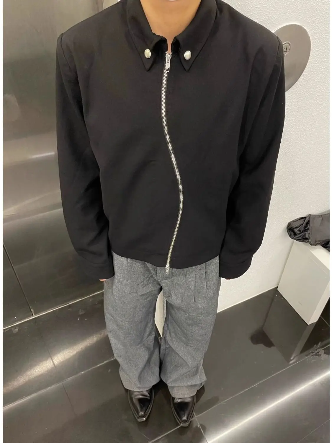 

Мужская высококачественная уличная одежда American Sle ort Bla Jaet, модная уличная одежда с правильным воротником-стойкой...