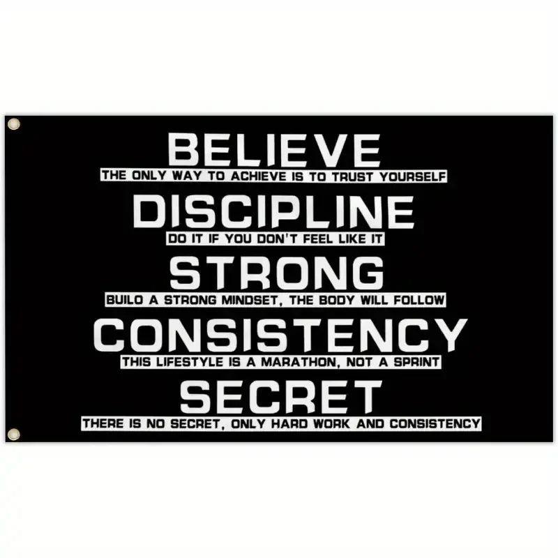 Motivational Gym Banner Flag 