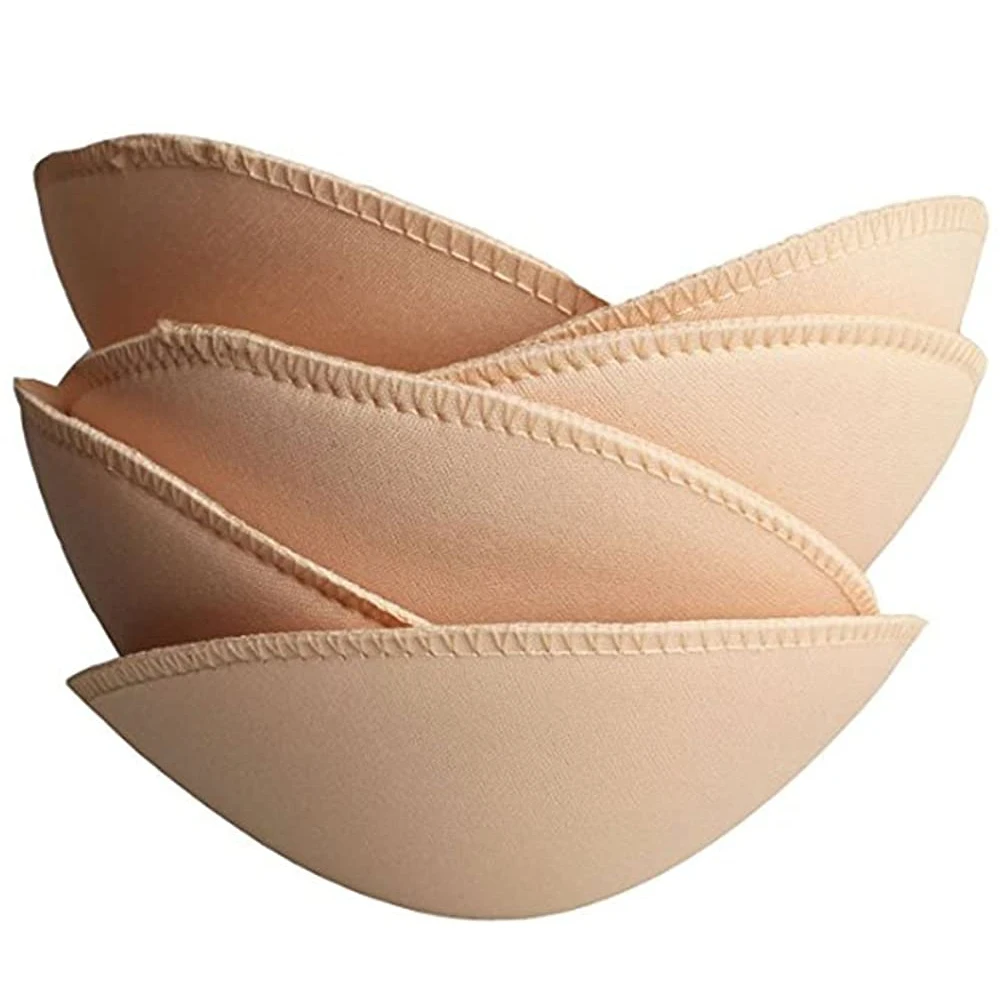 Round Soft Bra Inserts Pads Removable Sponge Bra Pads for Women Breast Push Up Enhancer Bra Pad Cups Insert Bra Bikini