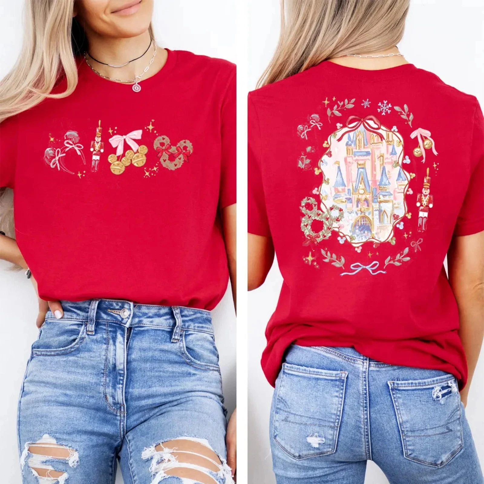 เสื้อยืดดิสนีย์มิกกี้เมาส์ผ้าฝ้ายผู้ชายผู้หญิงลำลองอินเทรนด์โอเวอร์ไซส์สตรีทแวร์หลวมแขนสั้นชุดยูนิเซ็กส์สำหรับงานอีเว้นท์