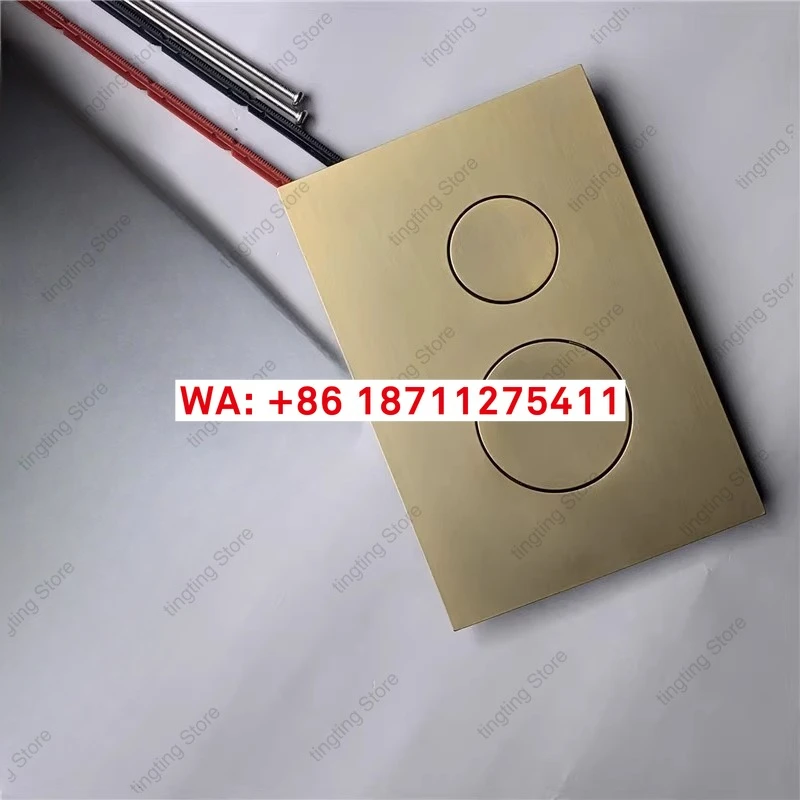 

Wall-mounted toilet flush panel accessories, hidden tank control buttons