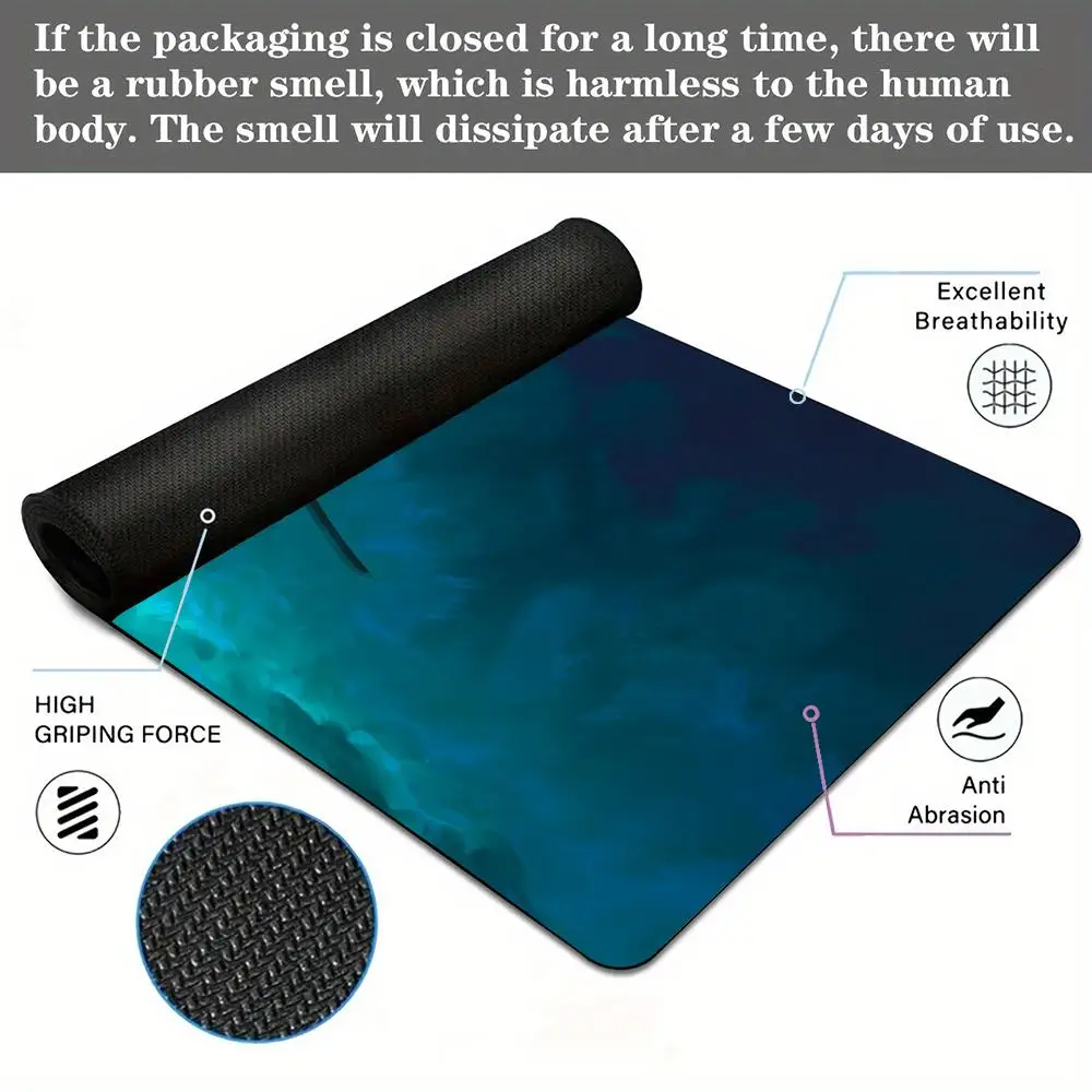 Fantasia samurai ilustração mouse pad tapete de mesa tapetes de jogos de borracha antiderrapante durável acessórios para pc teclado mouse pad maus pad
