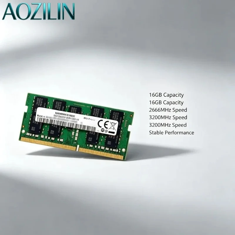 AOZILIN DDR4 ECC SODIMM Memory RAM, 8G 16G 2666 3200MHz Notebook Memory Module Compatible for NAS PC Hardware Accessory