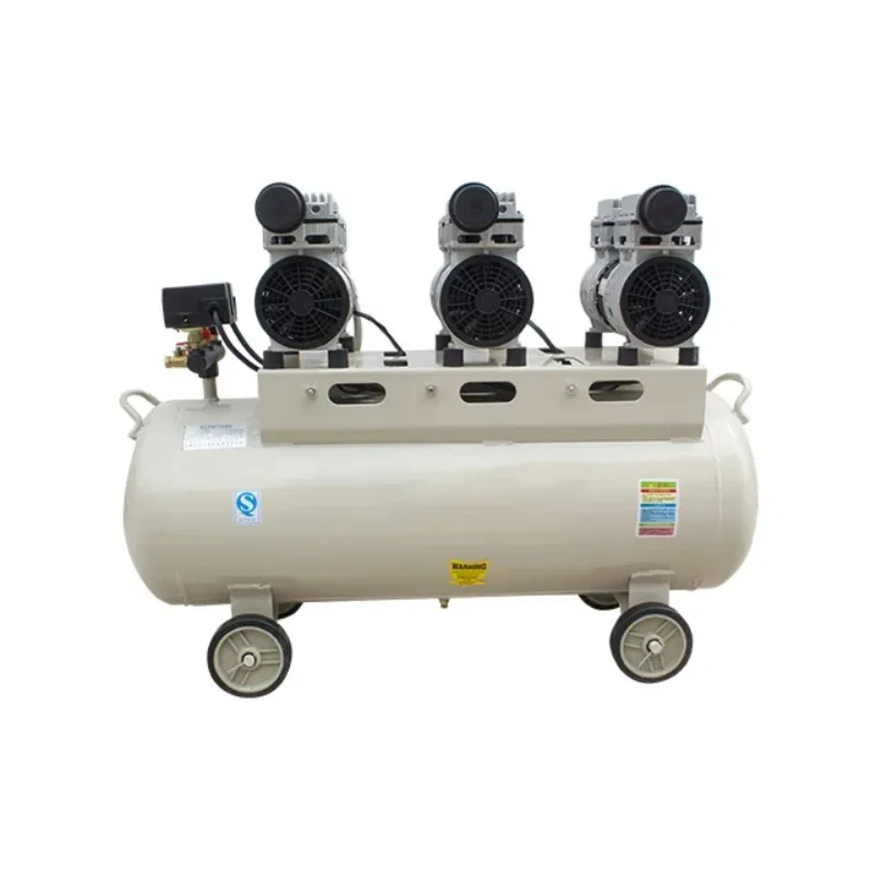

220V 750W*3 Electric Portable Low Noise Oil Free 65L Scroll Silent Tire Inflator air Compressor