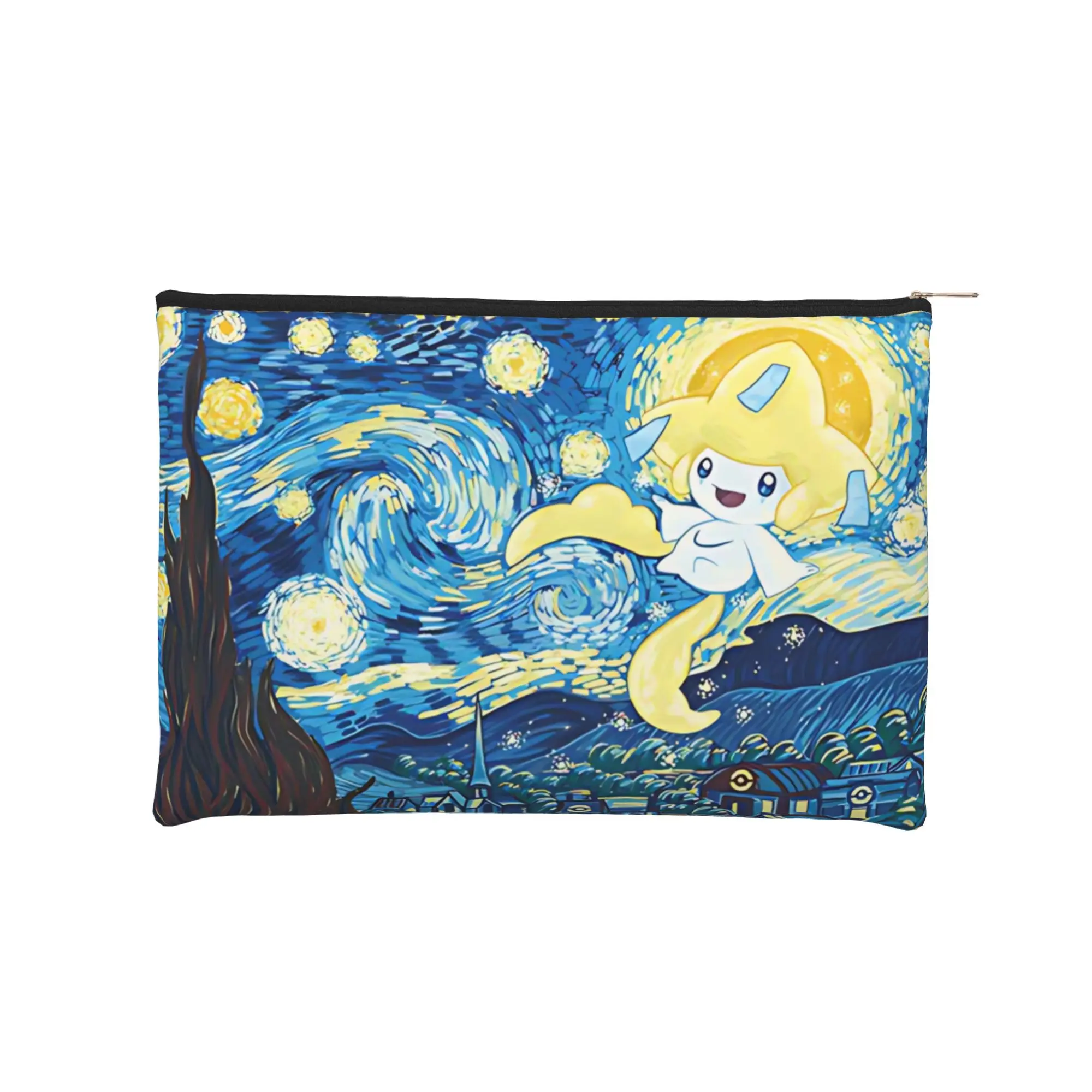 its bag Stylish Cute pouch pokemon Makeup Bag Jirachi Night Toiletry Bag with Zipper Cosmetic Pouch