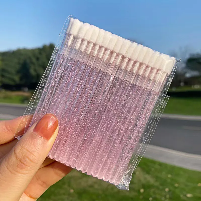 200/300/500Pcs Disposable TestersWands Applicators for Makeup Lip Brushes Makeup Beauty Tool Lip Lint Free Applicators Lipstick