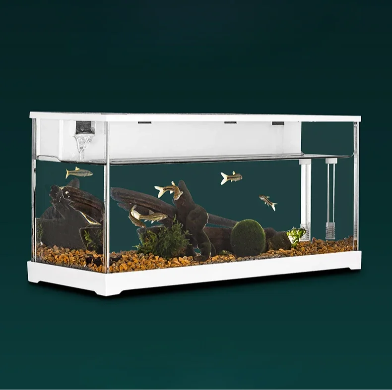 Small Desktop Original Ecological Landscape Filter aAcrylic Aquarium Black