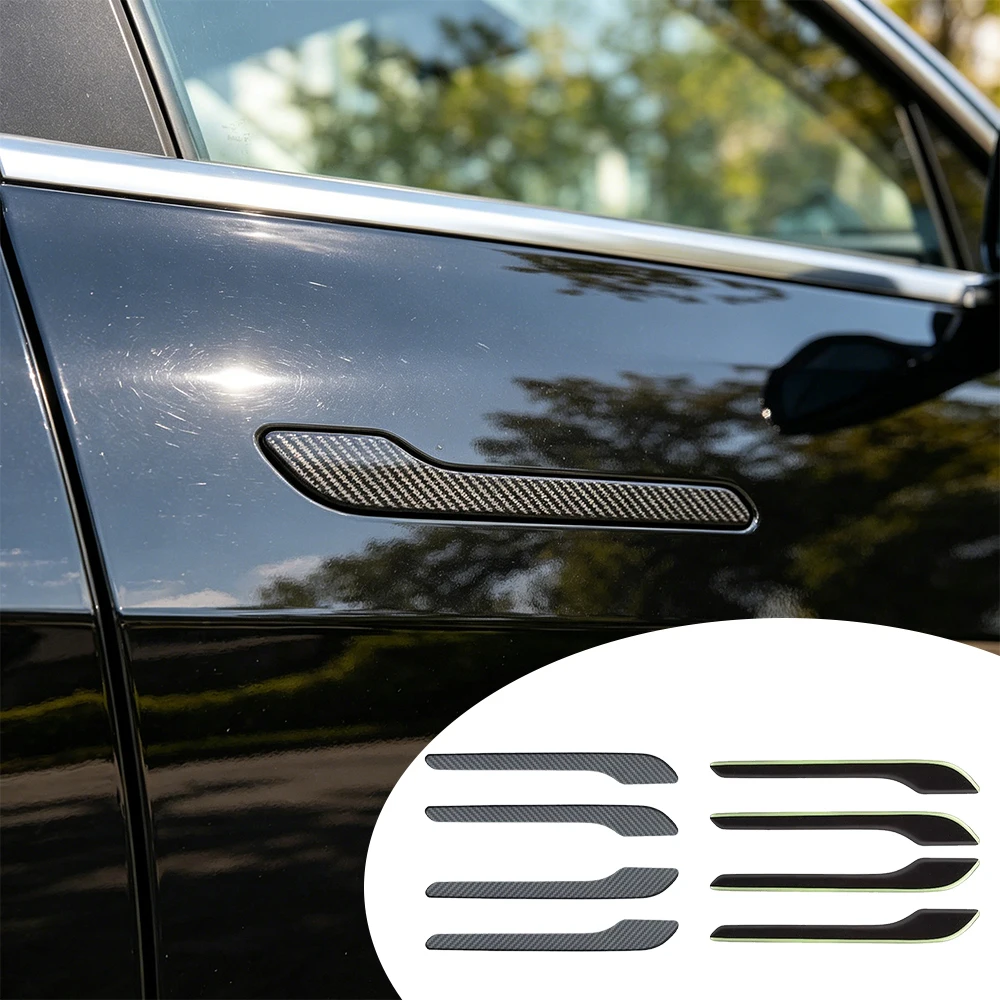 4PCS ABS Carbon Fiber Car Door - Car Door Handle Protector recension och pris