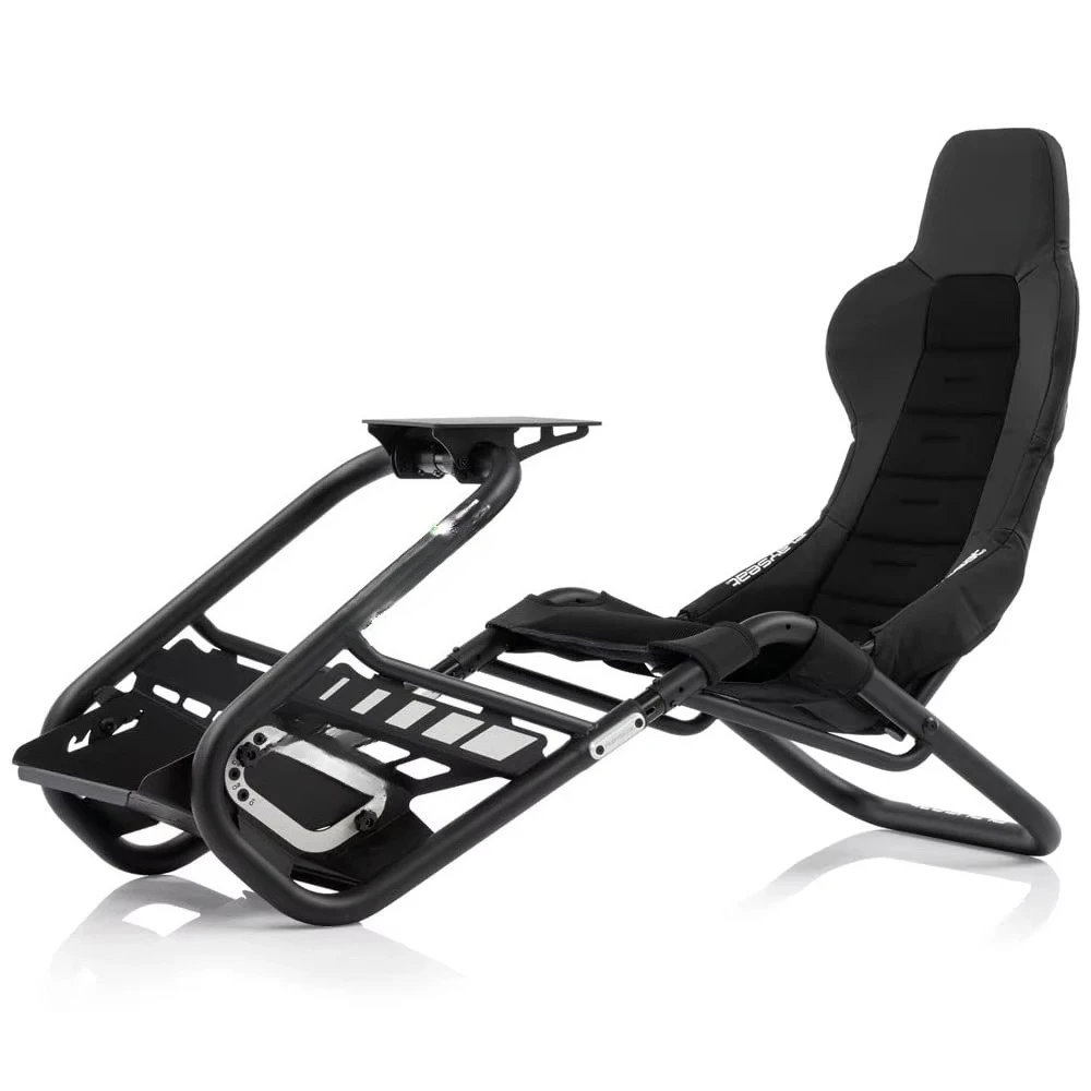 Popular.Trophy Sim Racing Cockpit عالي الأداء مع جميع عجلات التوجيه والدواسات الموجودة في السوق يدعم الكمبيوتر ووحدة التحكم باللون الأسود #1