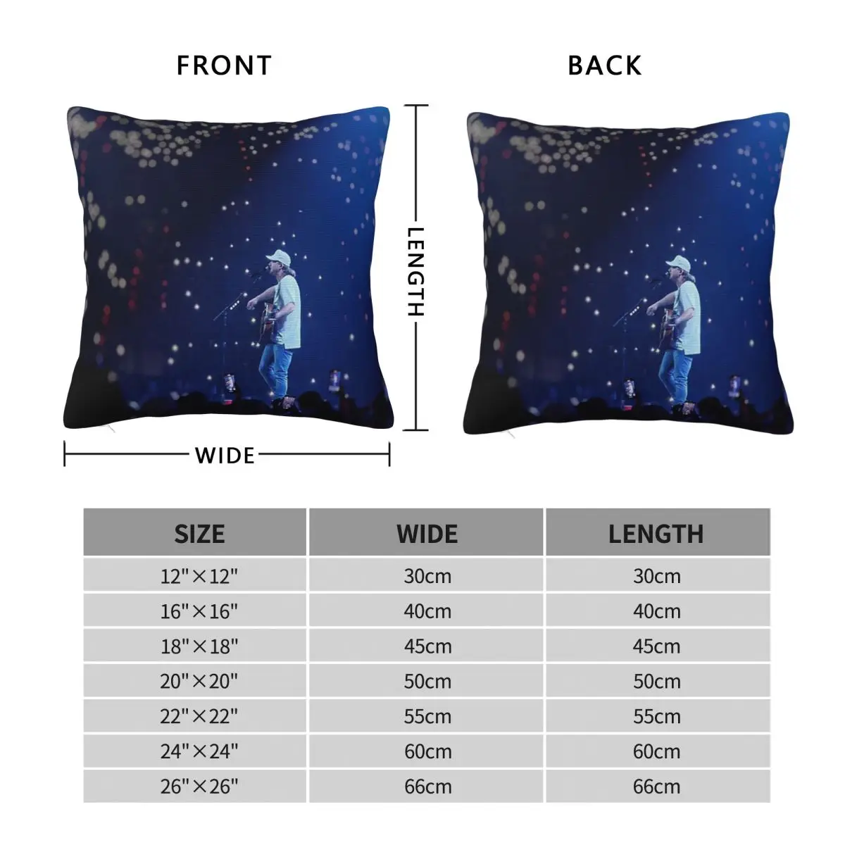 Morgan Wallen Country Music Square Pillowcase Polyester Linen Velvet Creative Zip Decorative Pillow Case Car Cushion Cover