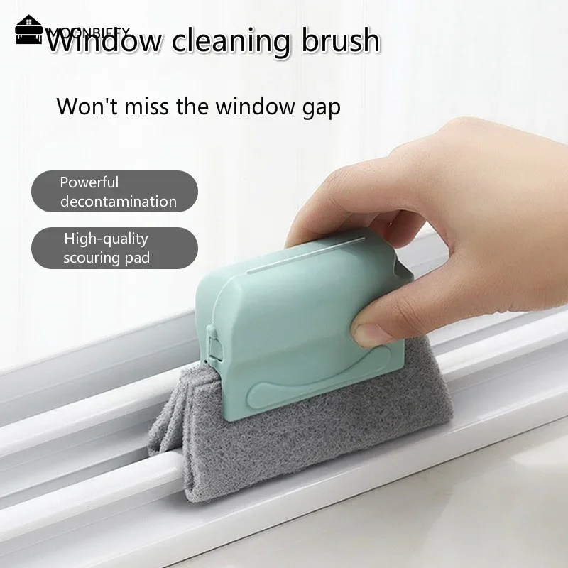 Portable Home Cleaning Tools Window Sill Window Slot Gap Brush Groove Small Brush Squeegee Flooring Tools Outils De Nettoyage