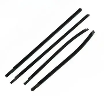 4 Pieces Black Outer Door Window Moulding Tirm Belt for Hyundai Creta 2014-2019 Glass Weatherstrip Shell 85cm 104cm