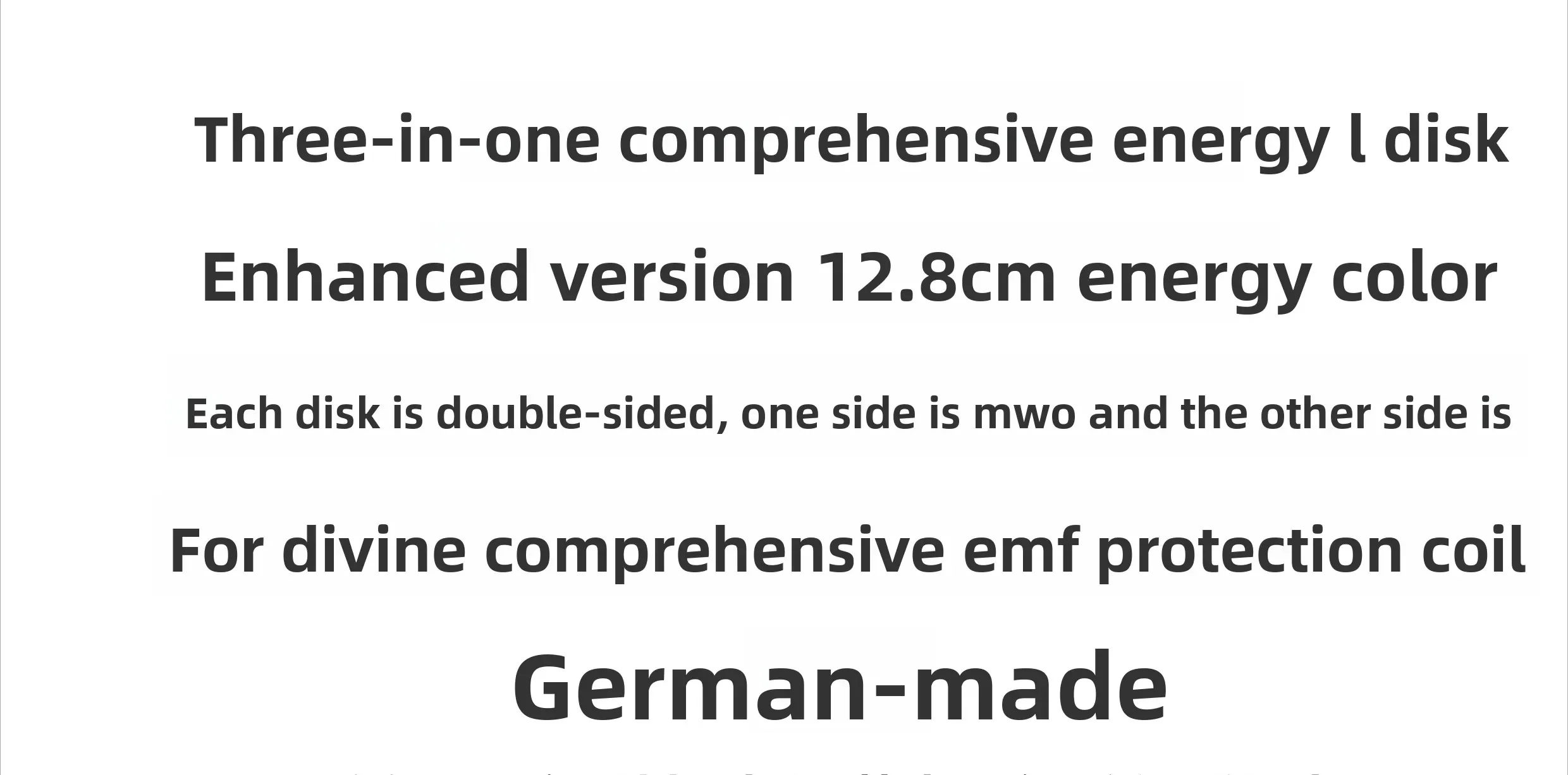 Crystal Degaussing Charged Polarizing Disc Multi-frequency Oscillator Protection Antenna