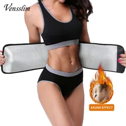 Vensslim Women Waist Trainer Belt with Pocket free adjustable Belly Trimmer Sauna Sweat Body Shaper Workout Girdle Shapewear