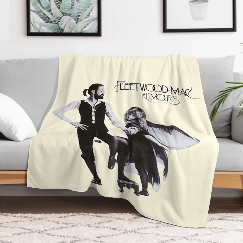 

F-Fleetwood Rock Band Mac Blanket Downy Throws for Lounge Camping Throw Blankets Office Throwing Catnap Luxury Designer Bedding