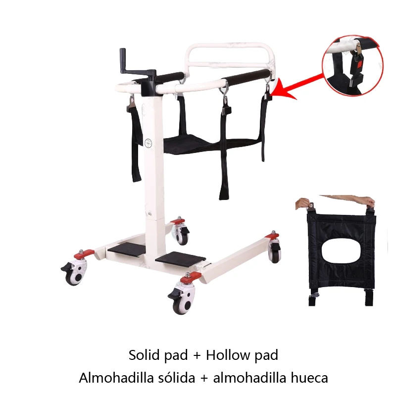 Elderly person transfer machine can be lifted and lowered. Household elderly person transfer machine transport machine