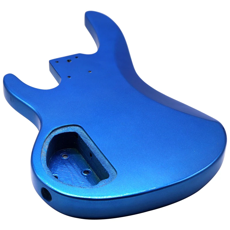 metallic blue color Poplar wood electric bass guitar body